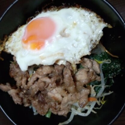 御馳走様でした。ビビンバ丼は初めてつくりましたが、すごく美味しかったです☆